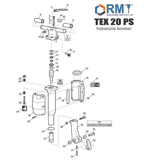 TEX 20 PS - Pneumatic Breaker